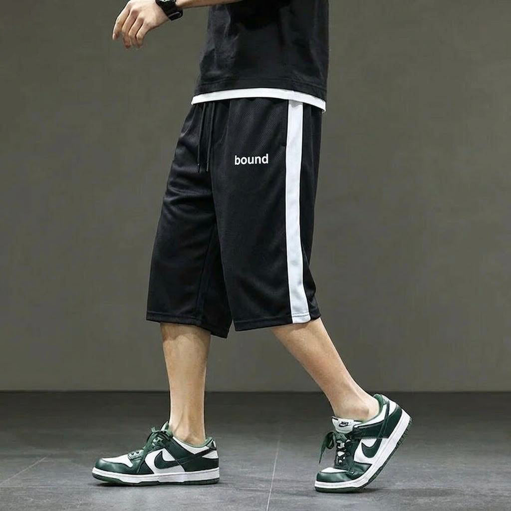 SIDE PANEL BAGGY SHORTS