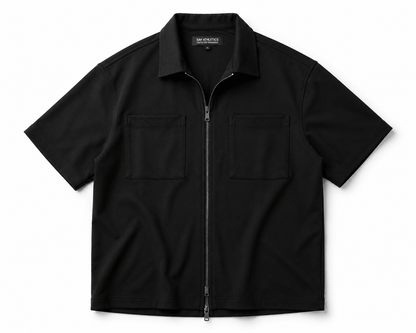 KOREAN STYLE FULL-ZIP OVERSIZED SHIRT